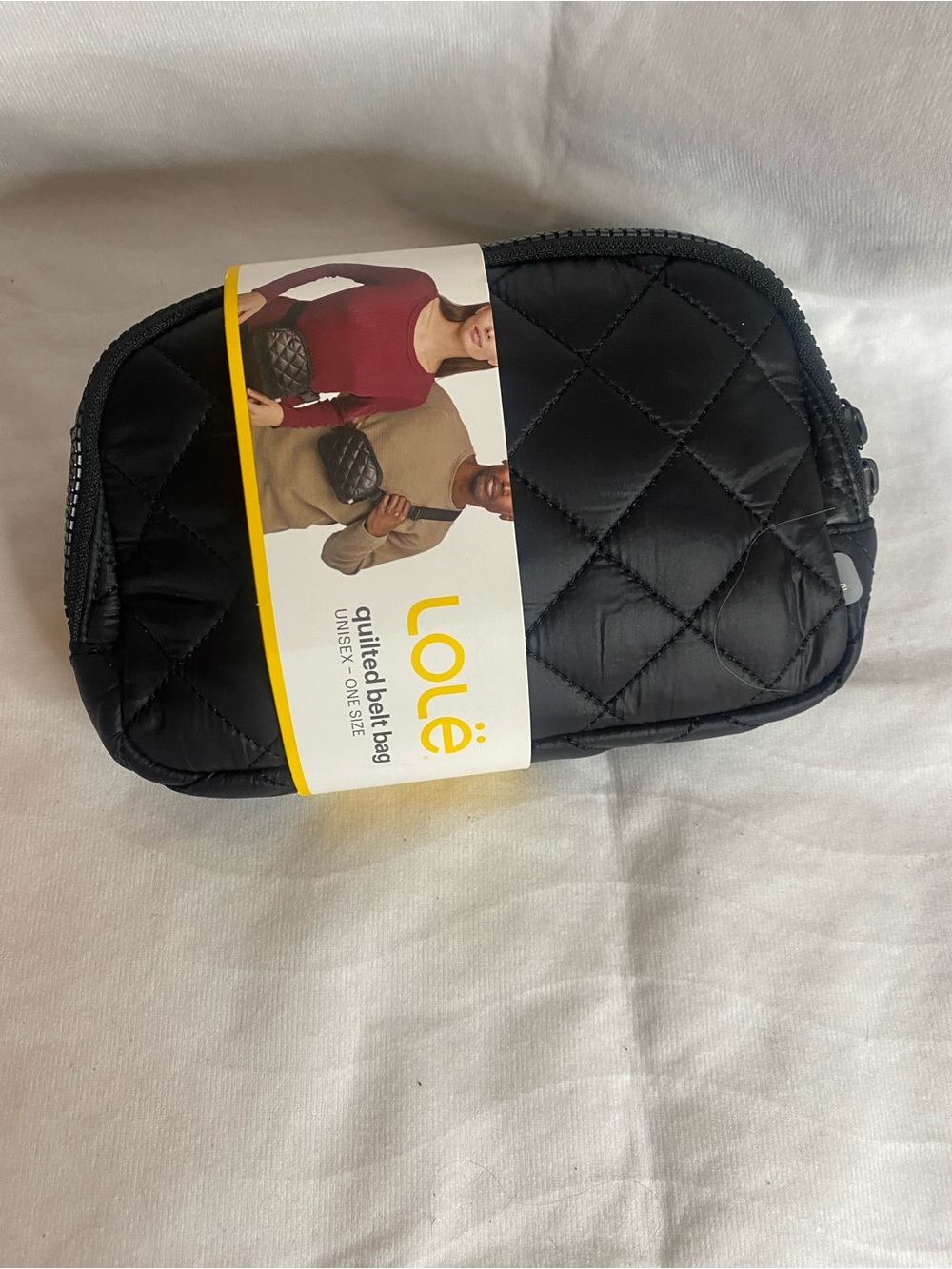 Calvin Klein Quilted Mini Belt Bag in Black